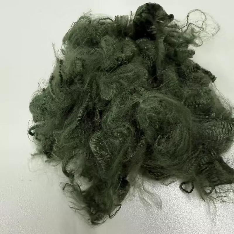 Sợi ngắn aramid màu xanh lá cây